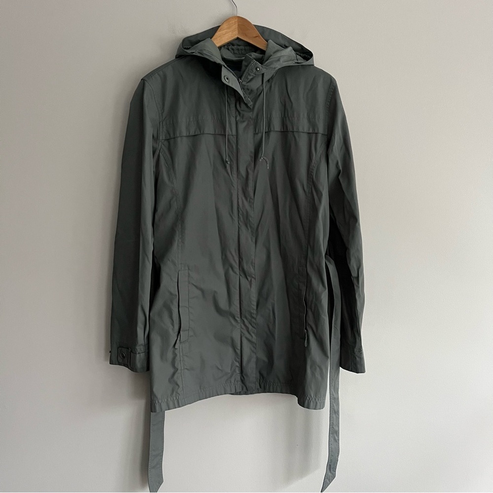 Columbia  Green Tie Waist Raincoat Extra Large